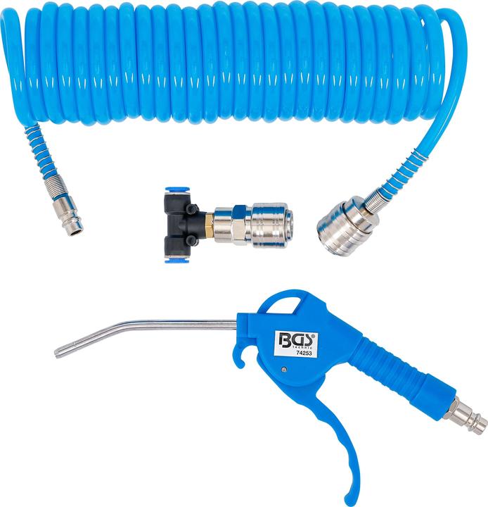 Image du produit BGS Soufflette d’air comprimé | avec tuyau pneumatique en spirale et connecteur en T