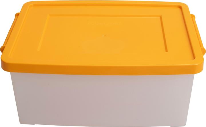 Actual product image Betzold Aufbewahrungsbox, 16 x 39,5 x 27,5 cm, weiss-transparent, bunt (39.50 cm, 11.60 l, 5x)