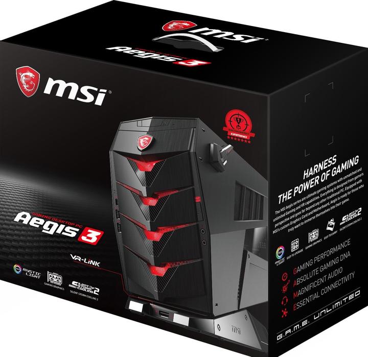 Actual product image MSI Aegis 3 (Intel Core i7-7700, 16 GB, 256 GB, GeForce GTX 1060)