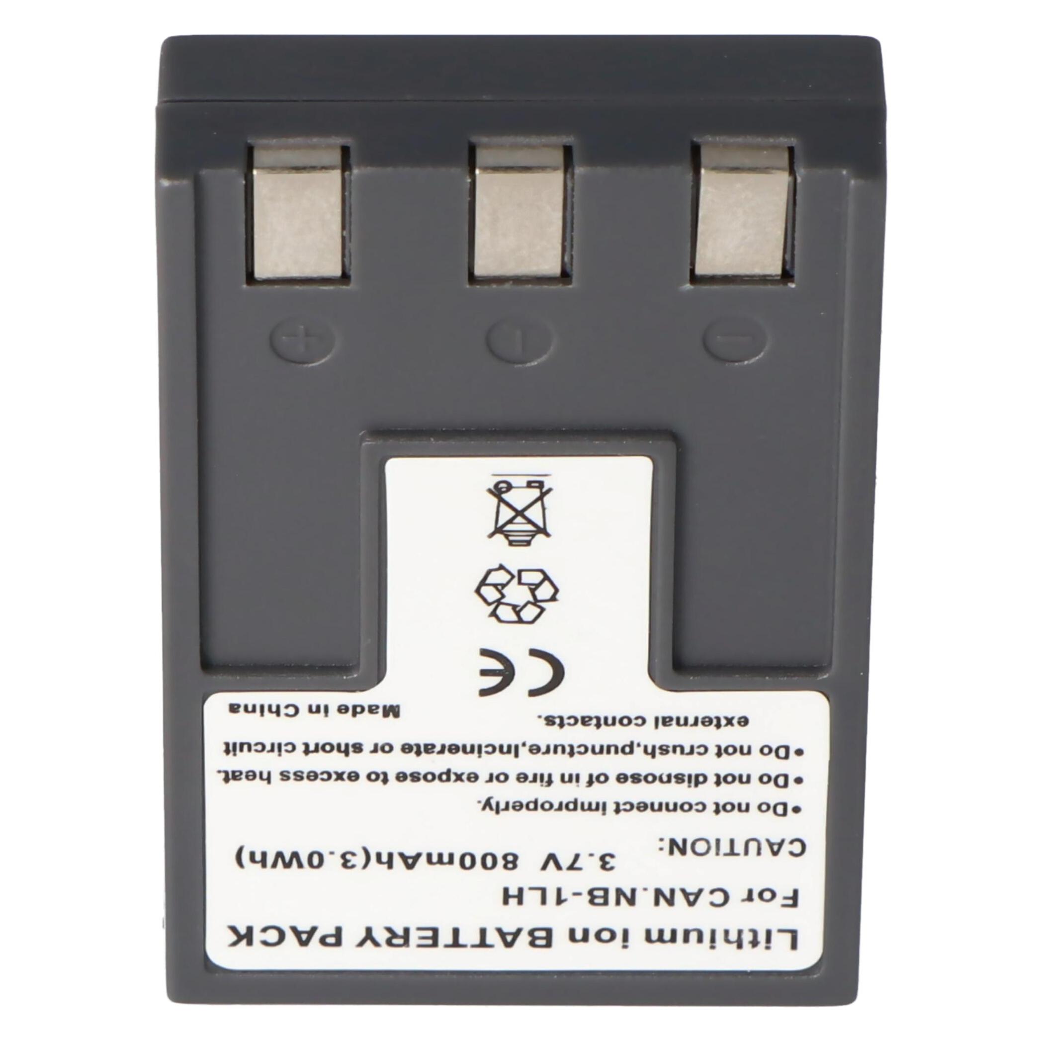 Batteria Agli Ioni Di Litio Compatibile Canon NB-1L / NB-1LH - Per Digital IXUS 430, IXY Digital E PowerShot S Serie - 4
