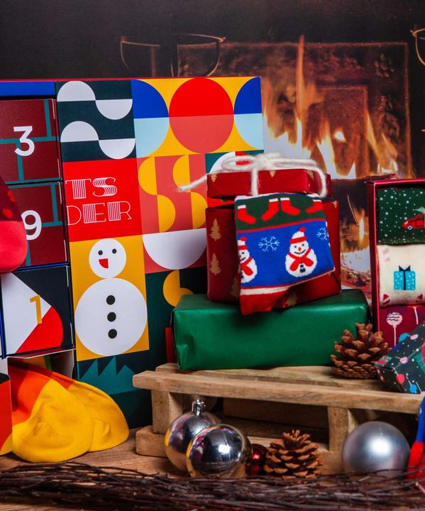 Actual product image DillySocks Advent calendar