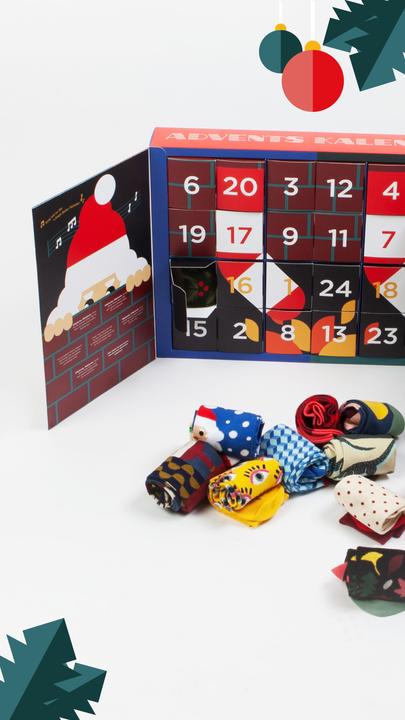 Actual product image DillySocks Advent calendar