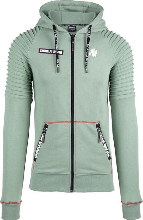 Actual product image Gorilla Wear Georgia Zip Hoody - Grün (M)