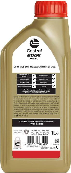Actual product image Castrol Edge Supercar (1 l, SAE 10W-60)