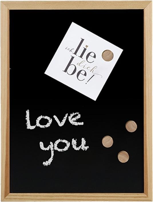 Actual product image Zeller Present Chalkboard/magnetic board, metal/pine (Combination board, 40 x 30 cm)