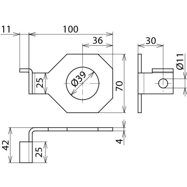 Thumbnail - Dehn Anschlussbügel IF1 abgewinkelt 923339, SAT Zubehör