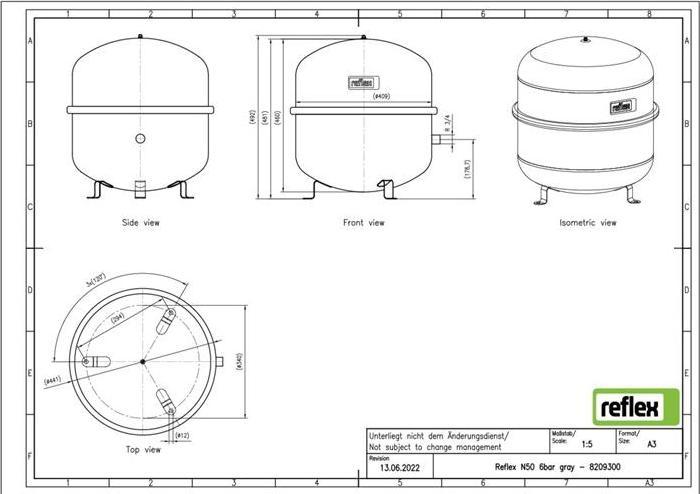 Immagine prodotto Vaso di espansione a membrana N