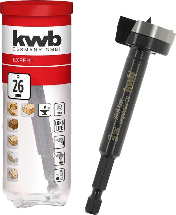 Image du produit kwb Mèche à bois, 706426, 26 mm (26 millimètres)