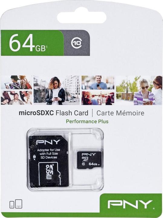Produktbild PNY Performance Plus (64 GB, microSDXC, U1, UHS-I)