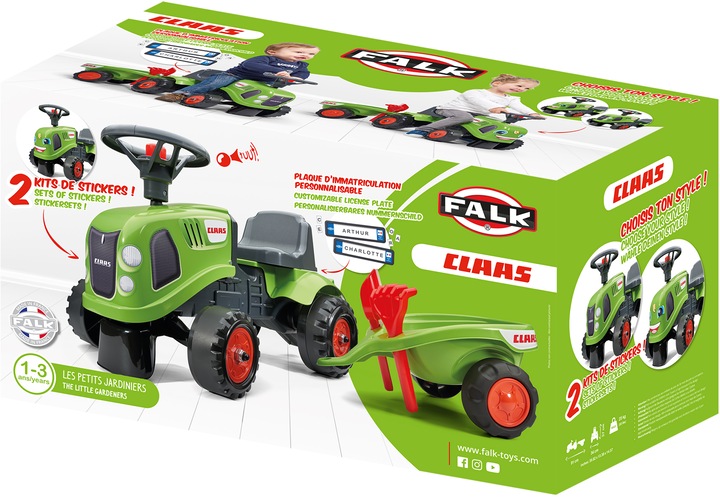 Produktbild Falk Toys Rutschfahrzeug mit Anhänger Claas