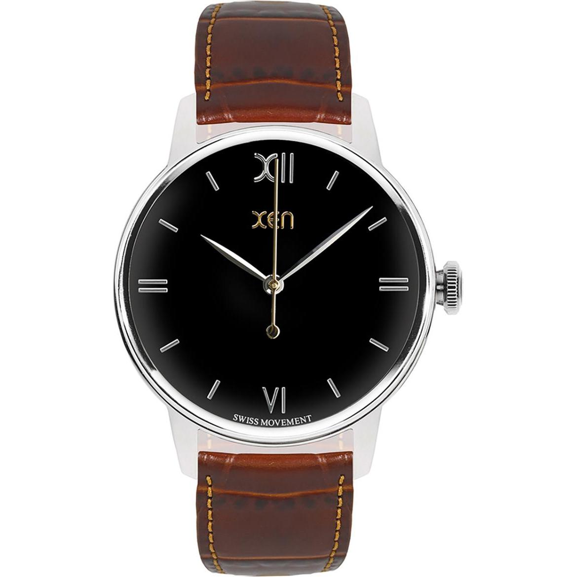 Xen, Armbanduhr, Armbanduhr Classic XQ0300, Braun, (Analoguhr, 41 mm)