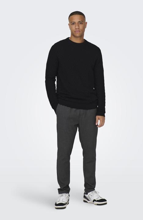 Actual product image Only & Sons Onskalle Reg 12 Struc Crew Knit Noos (S)