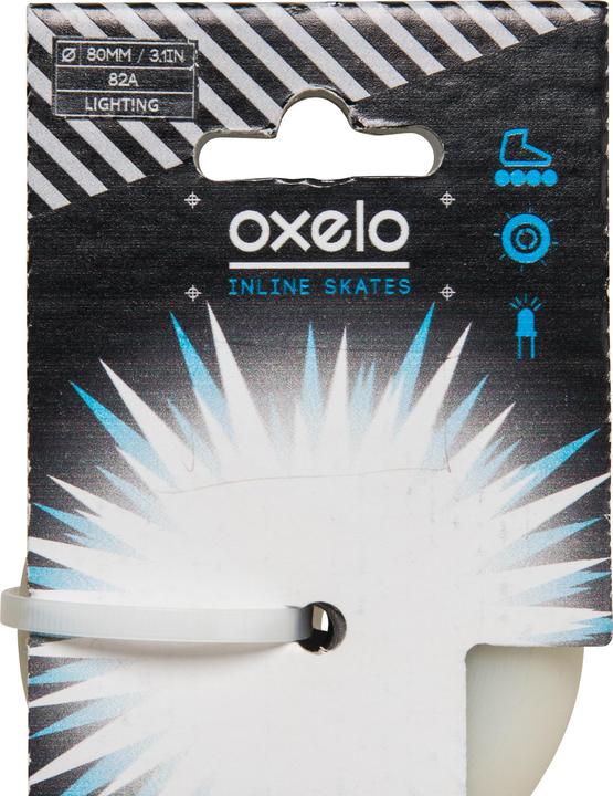 Produktbild Oxelo Inliner-Leuchtrollen 80 mm 82A 2er-Set (82a)