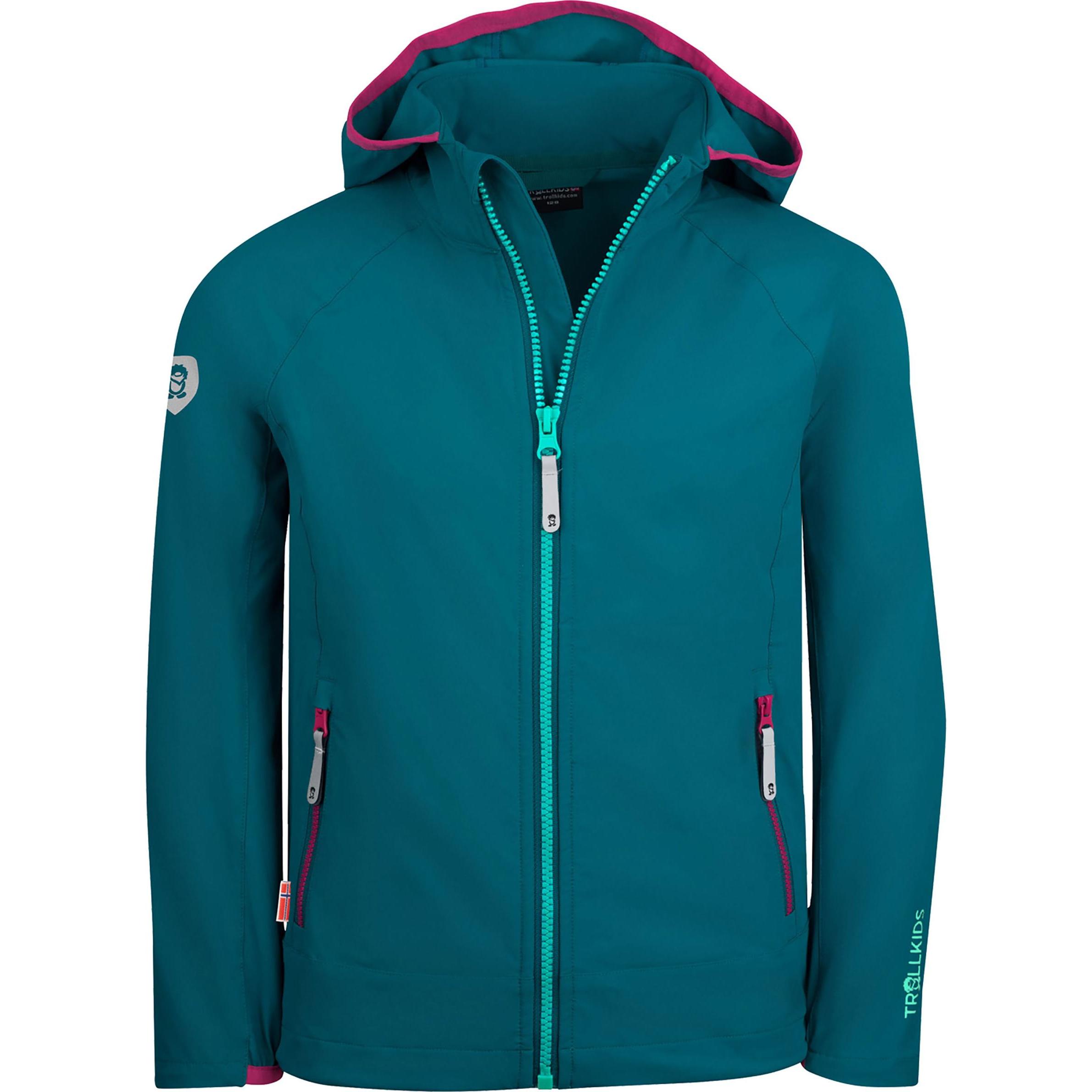 Trollkids, Unisex, Velojacke, Kvalvika Jacke (92), Blau, 92