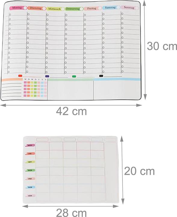 Actual product image Relaxdays 3-piece planner set (42 x 30 cm)