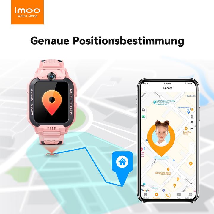 Actual product image imoo Watch Phone Z7 Kinder-Smartwatch pink (4G)