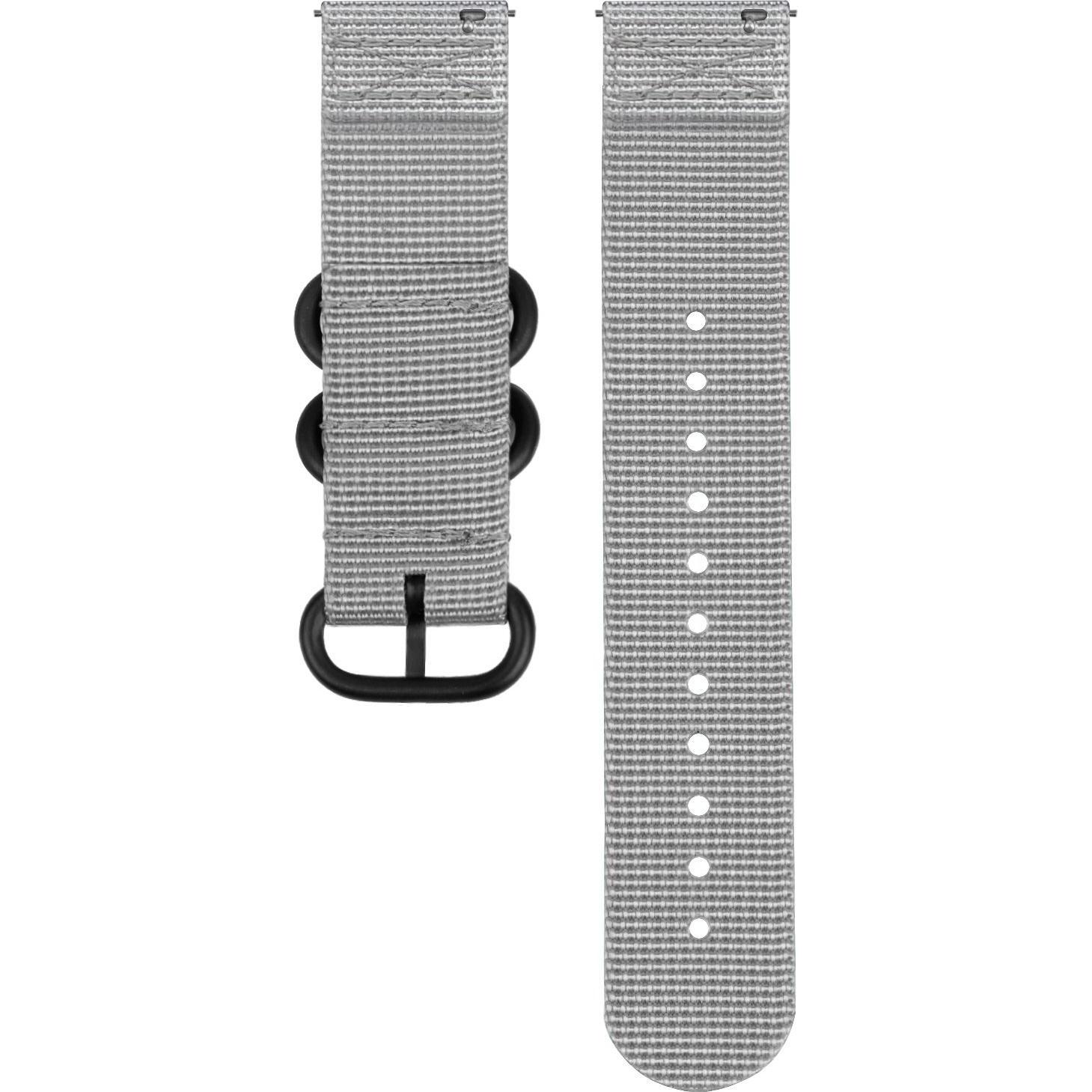 Strap-it Nylonarmband (Nylon), Uhrenarmband, Grau