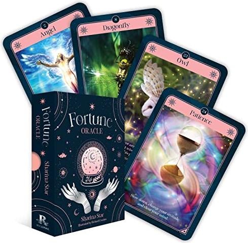 Immagine prodotto Oracolo della fortuna: 36 carte dorate e 88 pagine di libro di Sharina Star