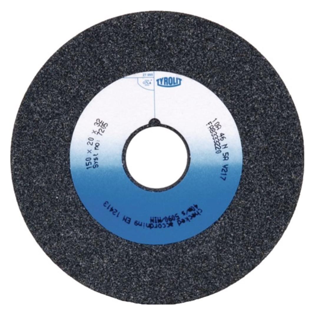 Tyrolit Grau Schleifmittel, Schleifbockscheibe Ø125xb20x32mm 60 Normalkorund (60)