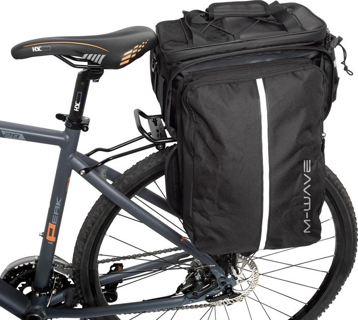 Actual product image M-Wave Gepäckträgertasche Alkmaar One-Snap (30 l)
