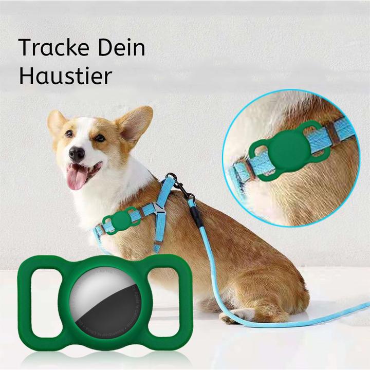 Image du produit Ueli Express Silicone Collier pour chiens et chats Support pour Apple AirTag Noir