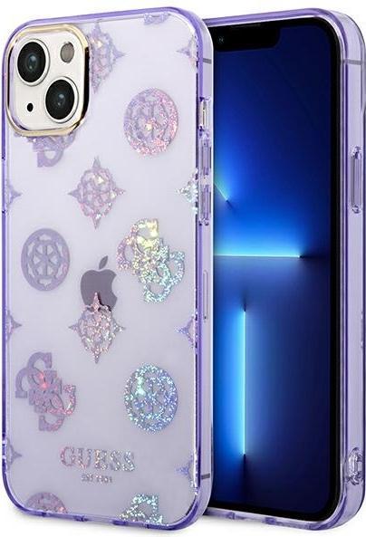 Produktbild Guess GUHCP14MHTPPTL iPhone 14 Plus 6,7" liliowy/lilac hard case Peony Glitter (Apple iPhone 15 Plus, Apple iPhone 14 Plus)