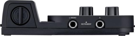 Actual product image Roland GO Mixer Pro-X audio interface with headphones