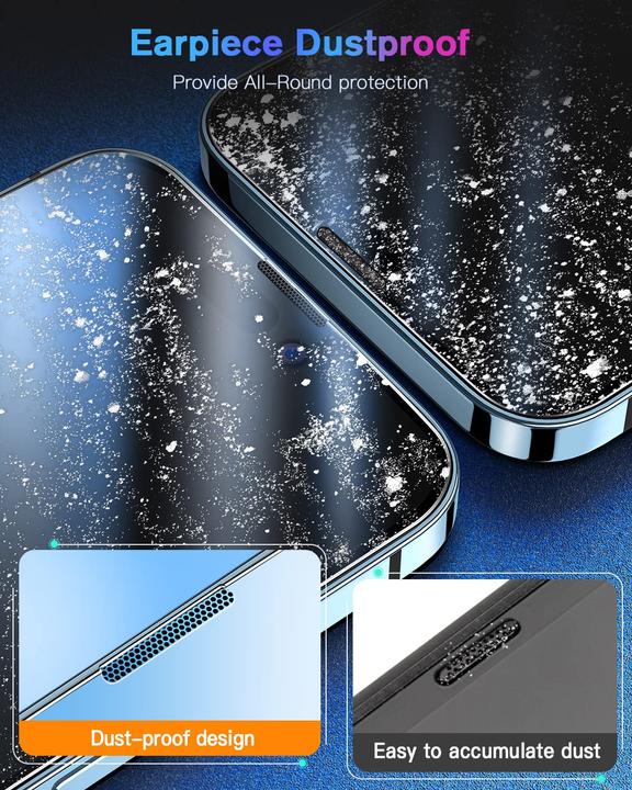 Immagine prodotto PhoneLook Vetro di protezione integrale con sistema di montaggio automatico anti-bulles e anti-poussière 3D (1 Pezzo/i, Apple iPhone 12 Pro Max)