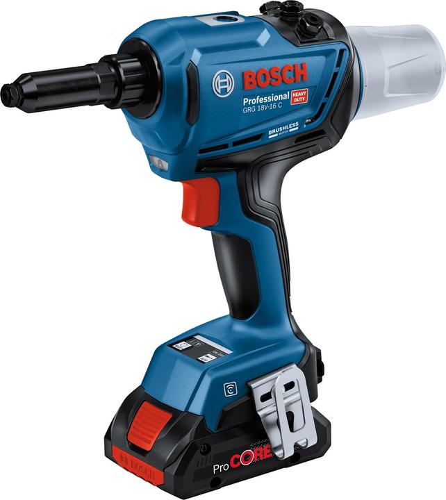 Actual product image Bosch Professional GRG 18V-16 C Kit Battery Rivet Gun