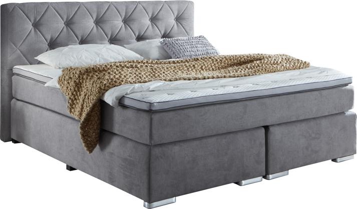 Produktbild Sun garden BX 2100 Baker Boxspringbett Holzwerkstoff/Stoff mit Mikro-TFK-Matratze (180 x 200 cm)