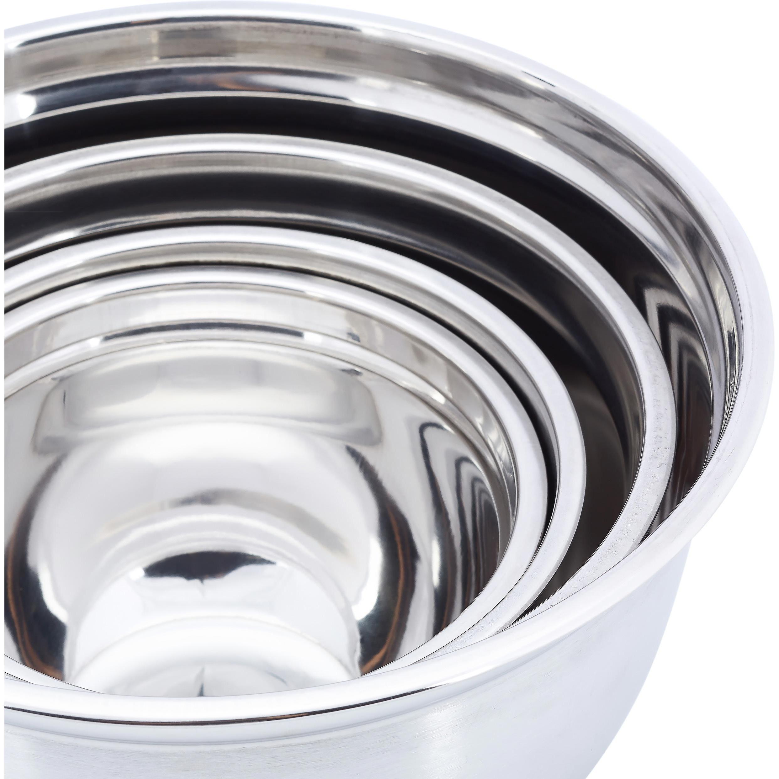 Thumbnail - Relaxdays Schüssel Set, Schüssel + Schale, Silber