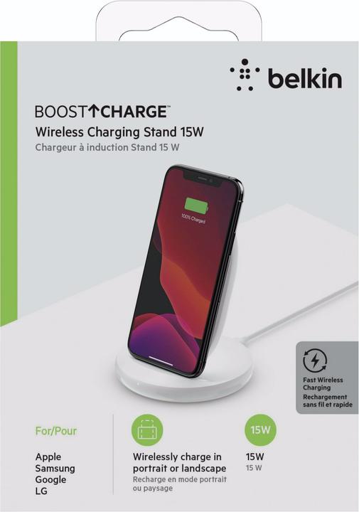 Produktbild Belkin Boost Charge Ladeständer, kompatibel mit QI-Geräten (15 W)