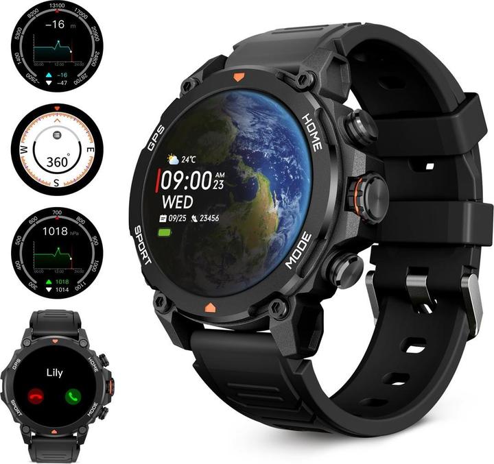 KSIX Smartwatch Explorer Black