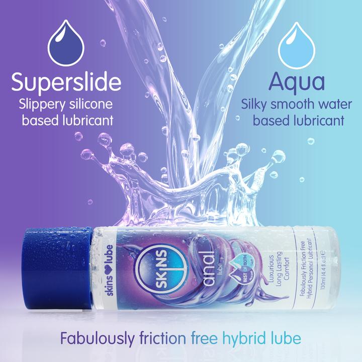 Produktbild Skins Anal» Sensual Comfort for Anal Adventures, 130ml Hybrid-Gleitgel (130 ml)