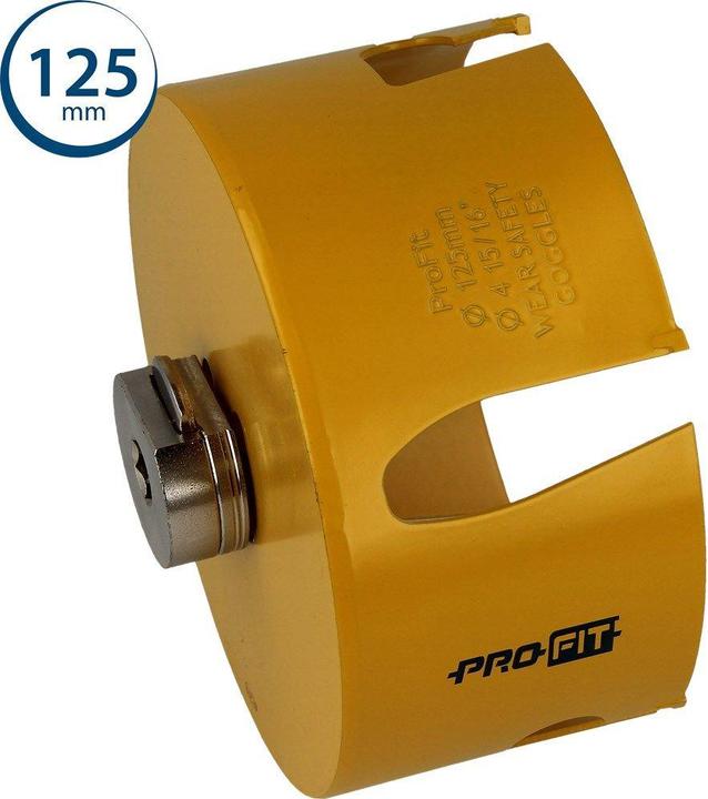 Image du produit Pro-Fit Scie cloche Multipurpose Ø de sciage 125 mm profondeur de coupe 52 mm HSS version tige 6 pans (125 millimètres)