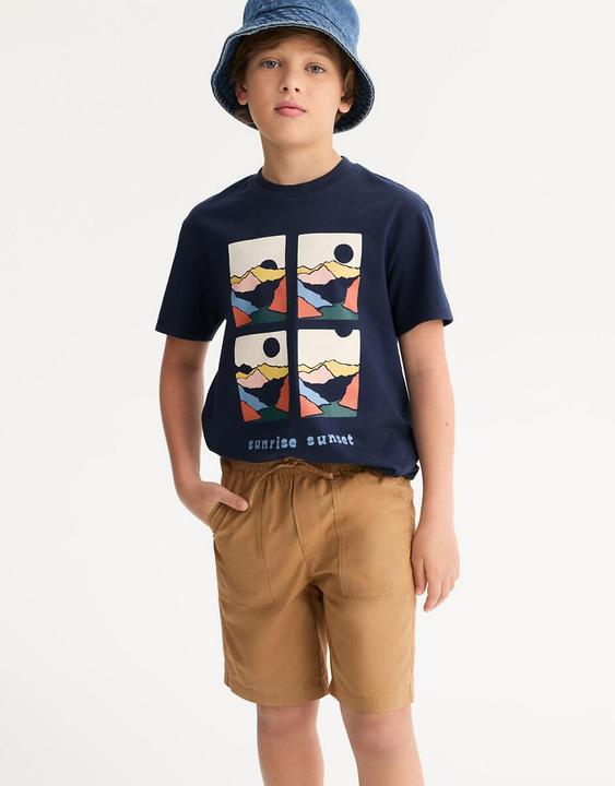 Actual product image La Redoute Collections Jogging-Bermuda aus Baumwolle (164)
