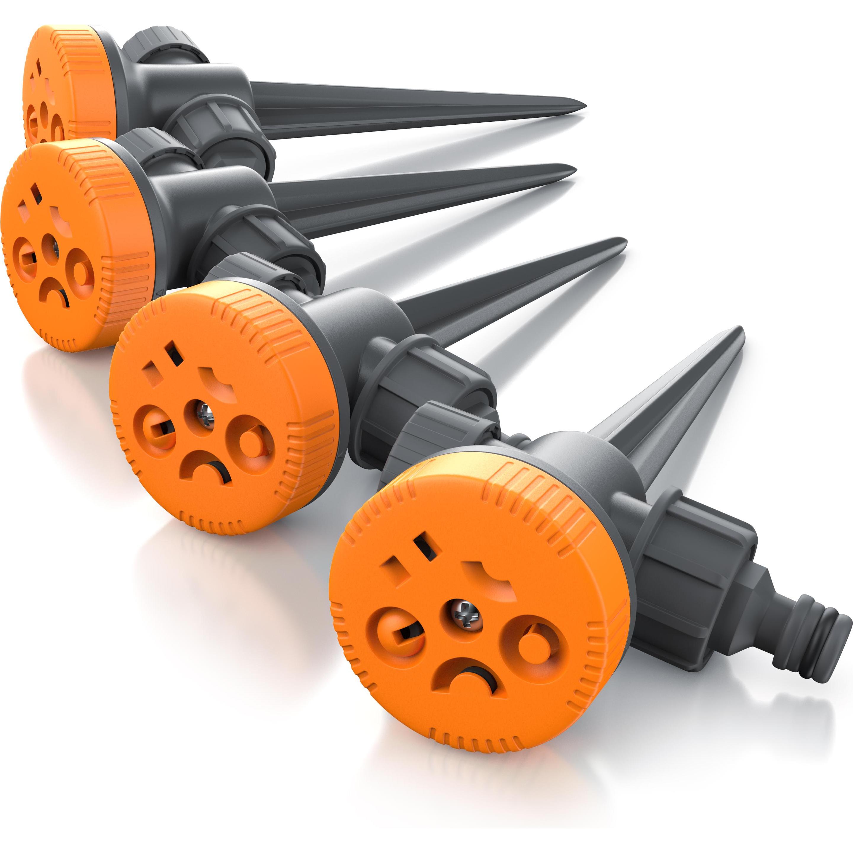 Brandson, Rasensprenger, 4x Rasensprenger 5 Fach, Versenkregner, Rasensprinkler, Flächenregner, Garten Sprinkler 4er Set...