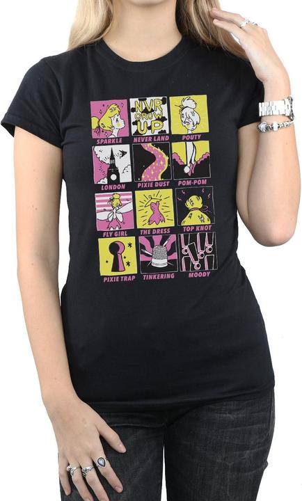 Immagine prodotto Disney Tinkerbell Squares Maglietta Donna (XXL)