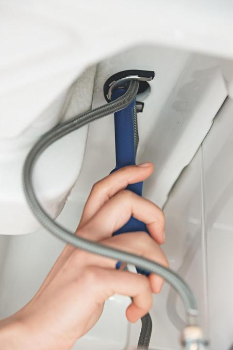 Actual product image Grohe - Mat Zwarte wastafelmengkraan - Start S-size - Met waste