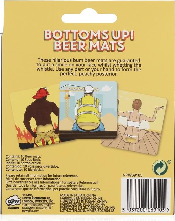 Produktbild NPW Bierdeckel Bottoms Up (Glasuntersetzer)