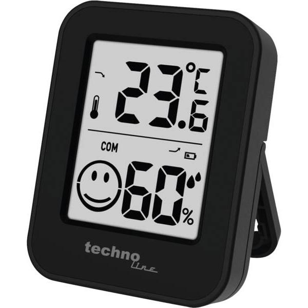 Technoline Techno Line WS9417 schwarz Thermo-Hygrostation Thermo-/Hygrometer Schwarz WS9417, Termometro + Igrometro, Nero