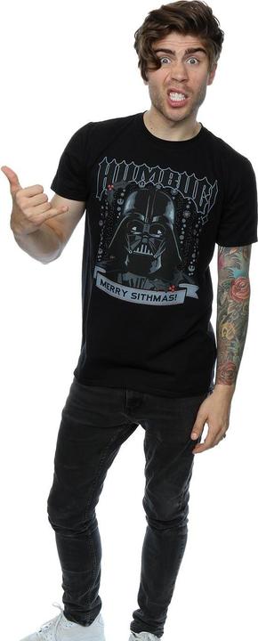 Immagine prodotto Star Wars Christmas Darth Vader Humbug Maglietta Uomo (L)