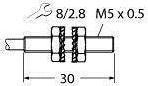Produktbild Turck M5 Inductive Sensor 1mm, Namur, 2m