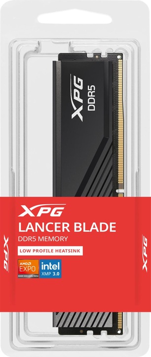 Image du produit Adata DIMM 16 GB DDR5-6000 (noir, AX5U6000C3016G-SLABBK, XPG Lancer Blade, INTEL XMP, AMD EXPO) (1 x 16GB, 6000 MHz, RAM DDR5, DIMM)