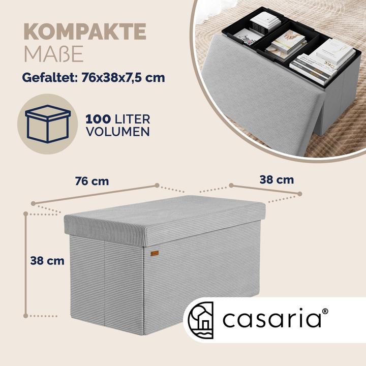 Image du produit Casaria Coffre de siège Cord (76 cm)