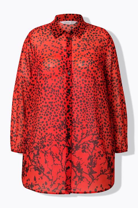 Immagine prodotto Miamoda Bluse, A-Linie, Chiffon, Punkte/floral (44)
