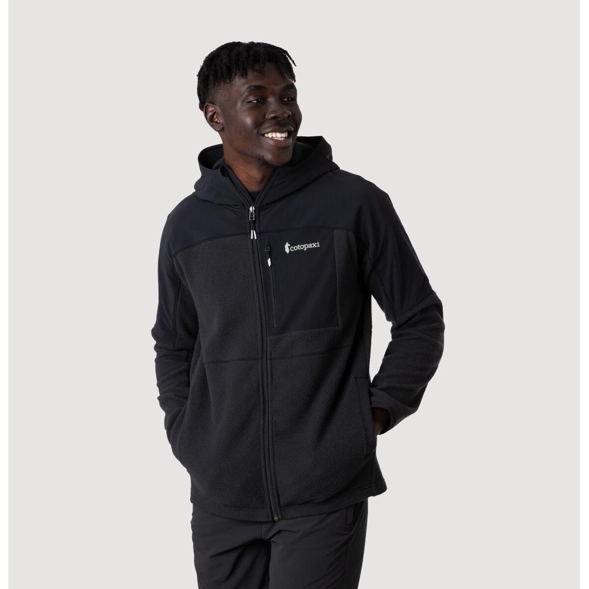 Cotopaxi, Herren, Jacke, Abrazo Hood FullZip Fleece Jkt (XXL), Schwarz, XXL