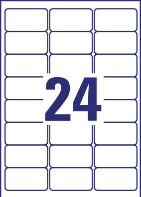 Immagine prodotto Avery ZW. Etichette 63,5x33,9mm L7912-40 bianco, opaco, A4 40 fogli