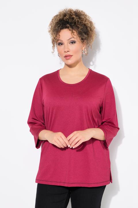 Produktbild Ulla Popken T-Shirt, Ziernähte, Rundhals, Halbarm (58)