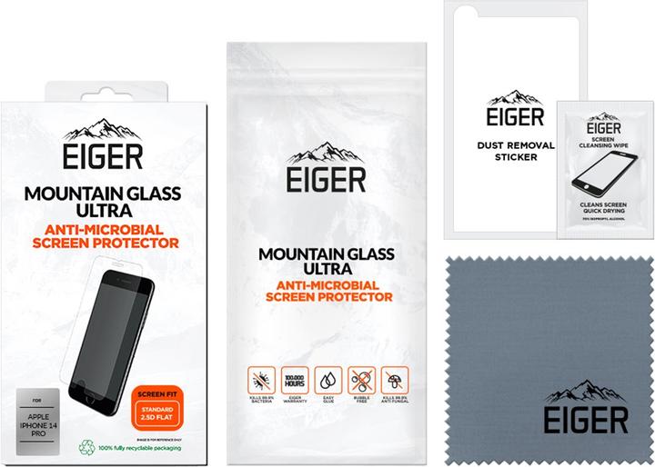 Image du produit Eiger Mountain Glass Ultra (1 pcs, Apple iPhone 14 Pro)